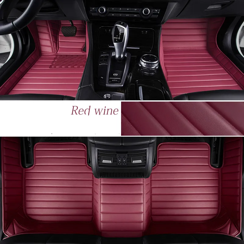 Цветной полноразмерный водонепроницаемый ковер автомобильные коврики на заказ