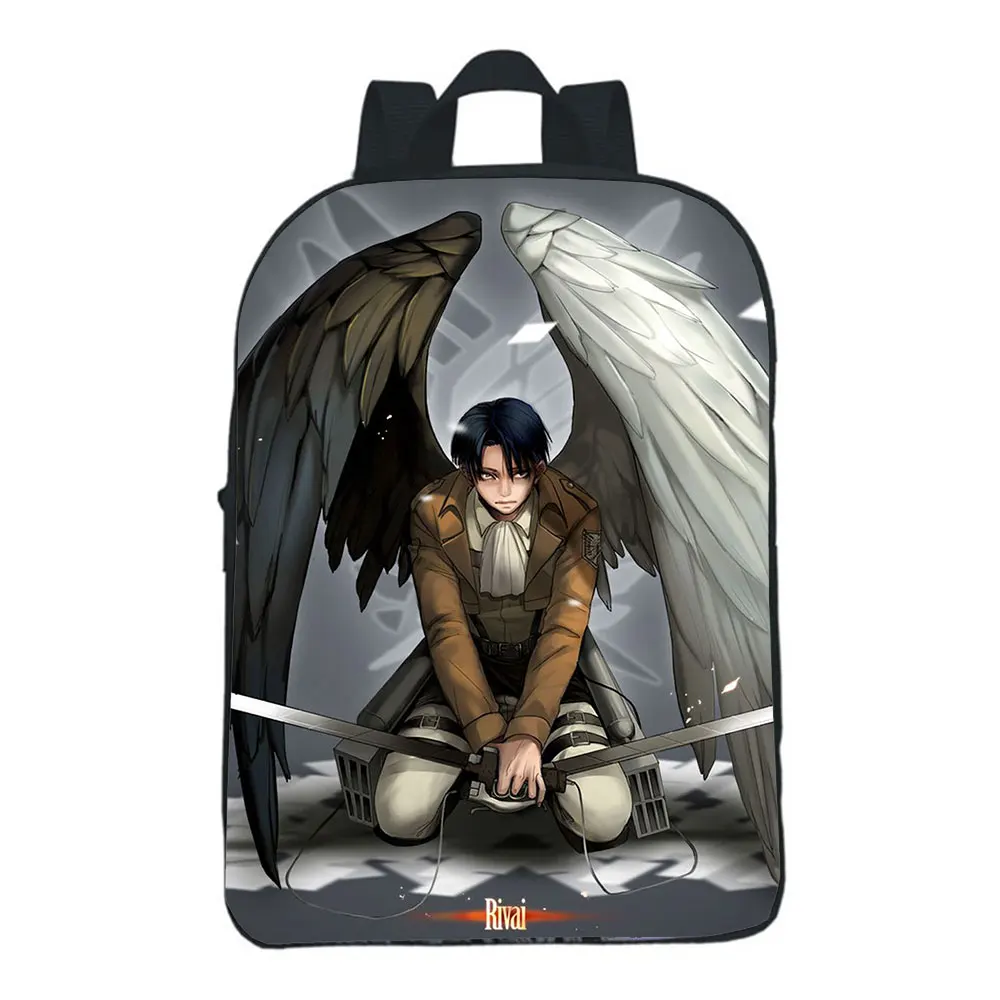 

Attack On Titan School Bag Kindergarten Small Backpack Anime Cartoon 3D Printing Boy Girl Small Bookbag Customization Knapsack