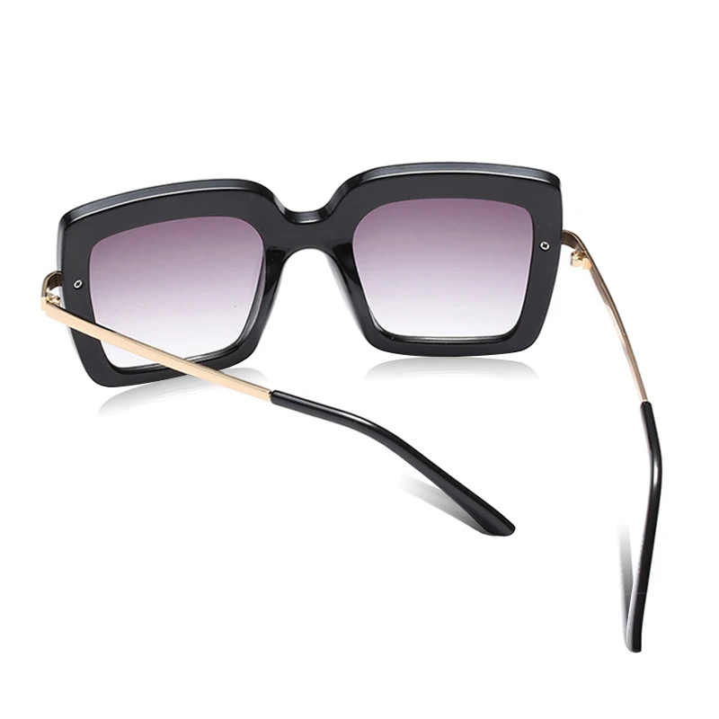 Королевский Девушка квадратные женские очки от солнца негабаритные