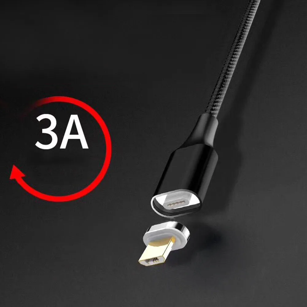 3а микро usb кабель Магнитный Usb зарядный для Huawei Быстрая зарядка Samsung планшета Android