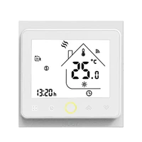 zigbee intelligent thermostat programmable temperature controller tuya app rc compatible with alexa google home voice control
