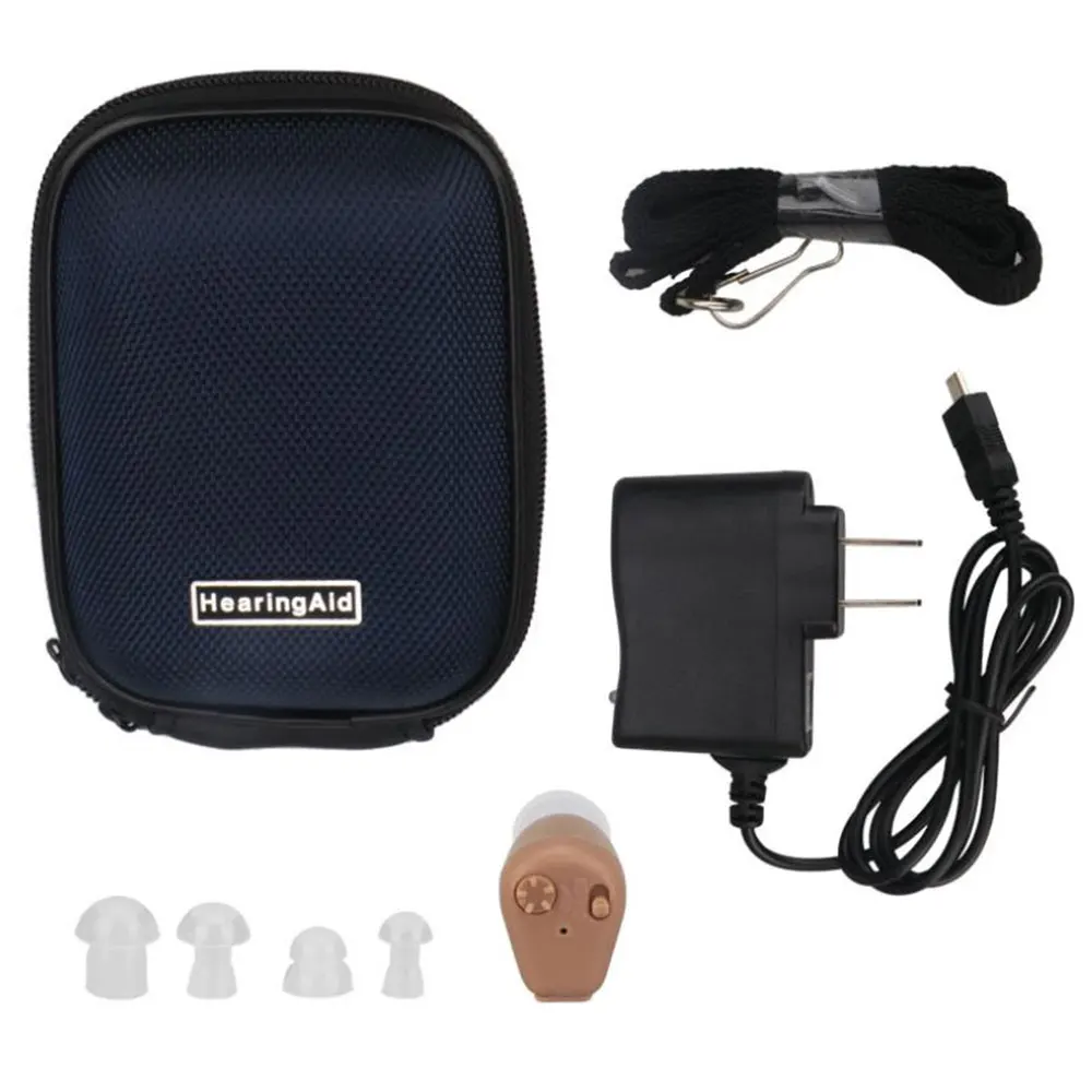 

Hearing Aid Rechargable BTE Mini Digital Portable Invisible Sound Amplifiers Wireless Elderly Deaf Care Adjustable Tone Ear Aids