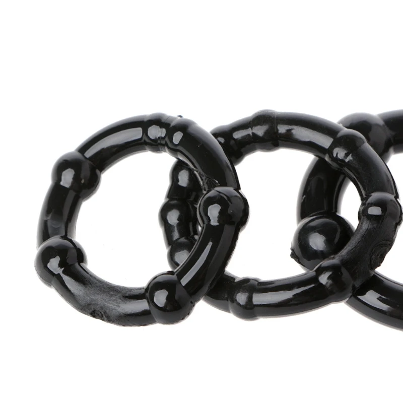 3x Мягкий эластичный увеличитель Кольца для пениса удлиненная игрушка|Кольца