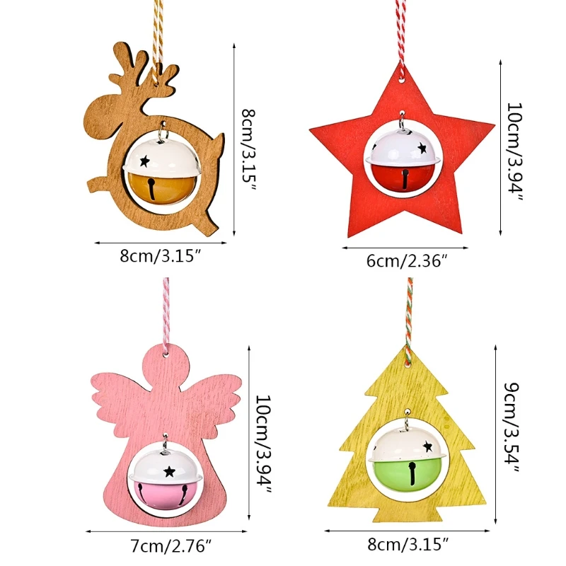 

Elk Star Angel Tree Christmas Tree Pendant Decoration Hanging Ornament Home Decor Festive Party Tree Door Christmas Hang