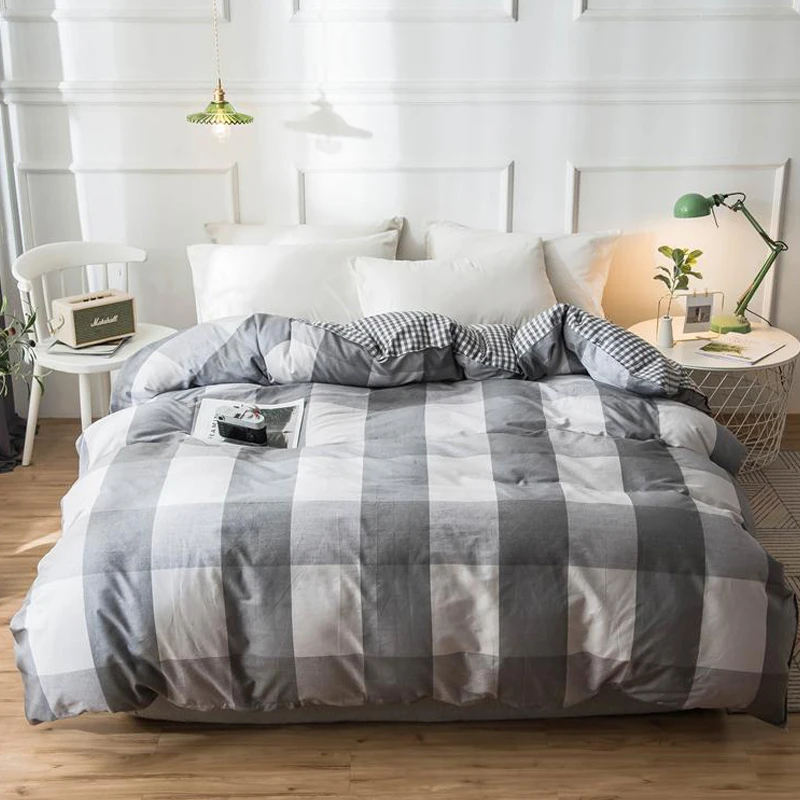 100% хлопок пододеяльник дышащий королева король всесезонный узор многоцветный