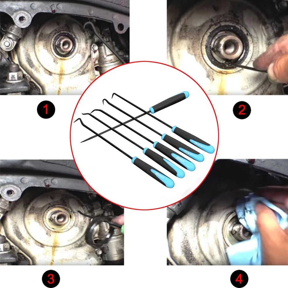 

6 Sets of 240mm Automobile Oil Seal Screwdrivers O-ring Gasket Washer Puller Uncoupling Tool