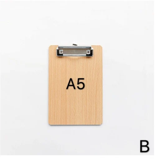 A5 бумажная папка с зажимом черная деревянная доска для письма металлическая
