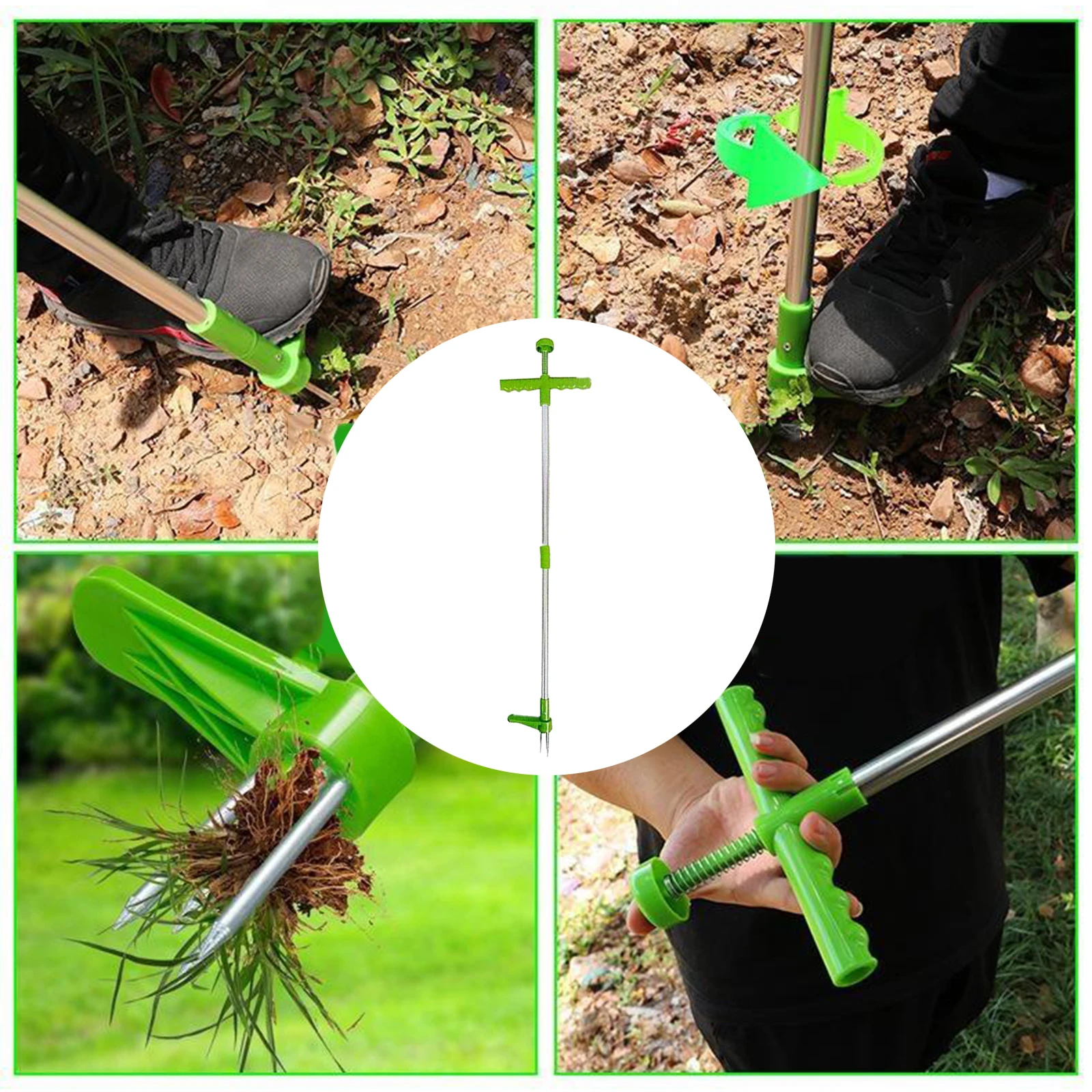 

1 meters Stand Up Weed Puller Garden Lawn Weeder Twist Pull Grass Remover Tool with Comfort Handle