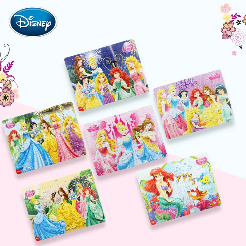 Disney 40 шт. Белоснежка/замороженная/Микки/супер летающий человек серии головоломка 3-5 лет Детская обучающая игрушка головоломка детский подарок