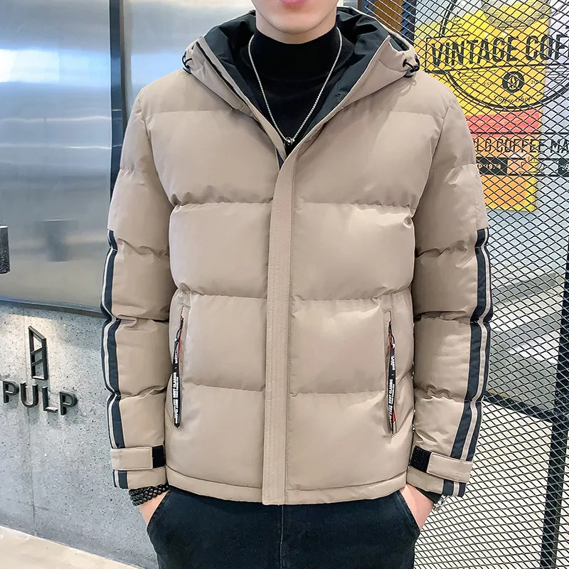 Winter Jacket Men Thick 2021 Hooded Warm Cotton Overcoats Mens Patchwork Parka and Coats Windbreaker Parkas Male Overcoats 4XL