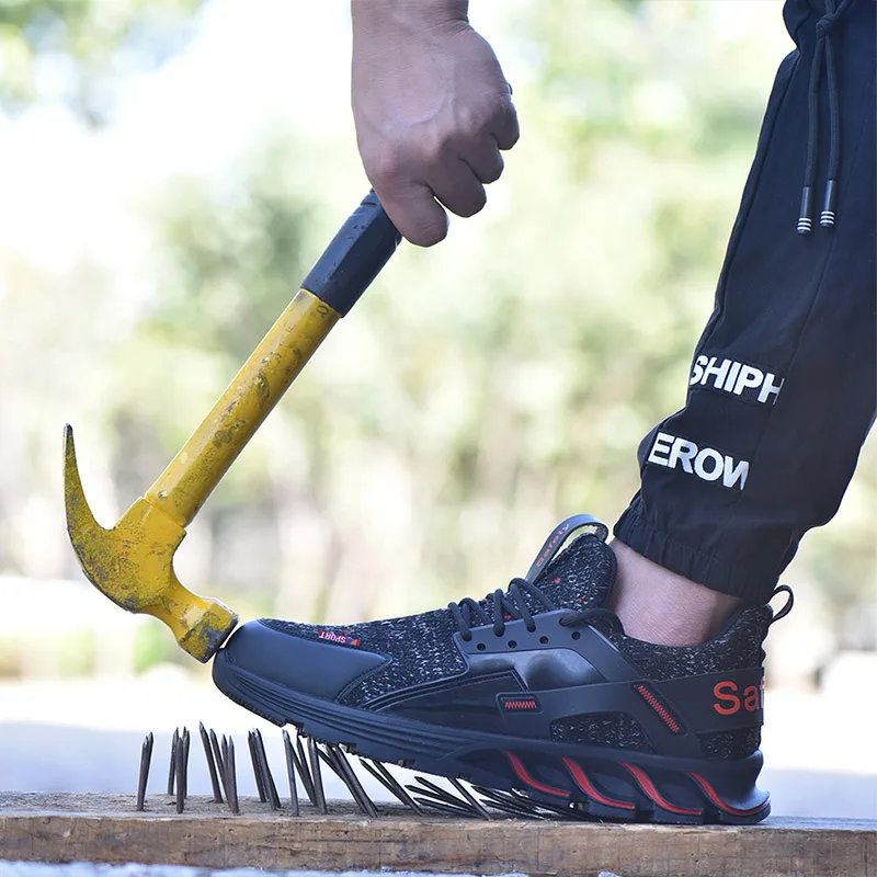 

SANSOM New Design Safety Work Shoes Boots For Men Anti-Smashing Steel Toe Boots Construction Shoes Safety Boots Work Sneakers