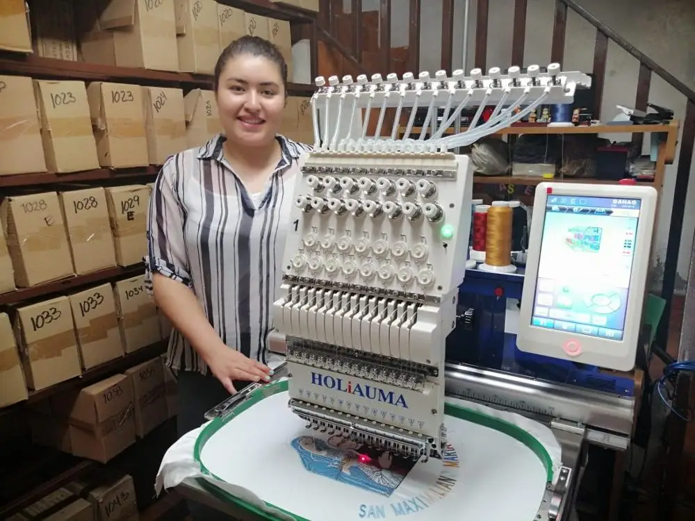 Как TAJIMA 15 игла промышленный сенсорный экран с одной головкой