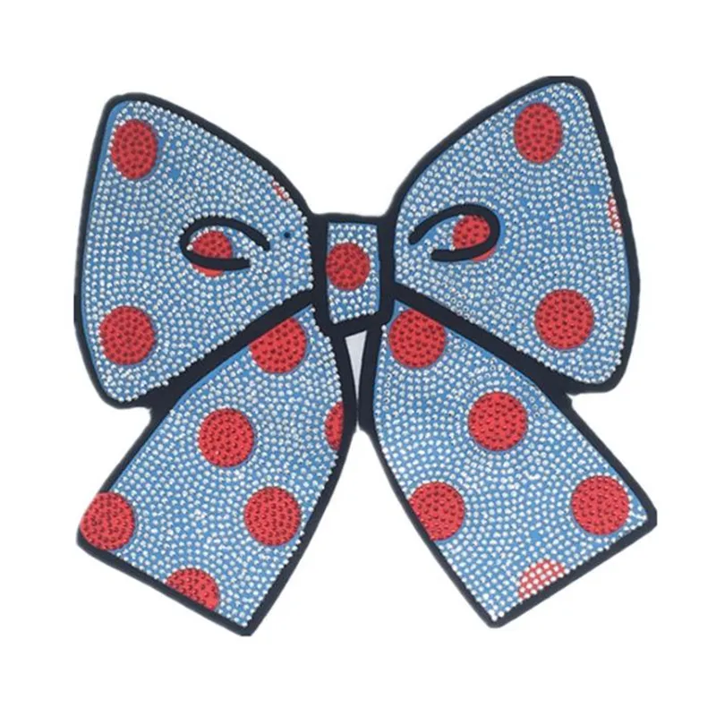 

Clothing Diy Biker Patch 180mm Poster Hot drill Deal with it Dots Bowknot Patches for Clothes Stickers Free Shipping