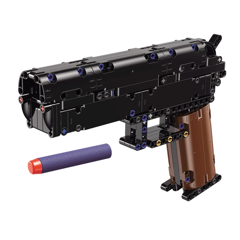 Военная техника пистолет Блоки Игрушки для мальчиков Desert Eagle Gun дротики полиция