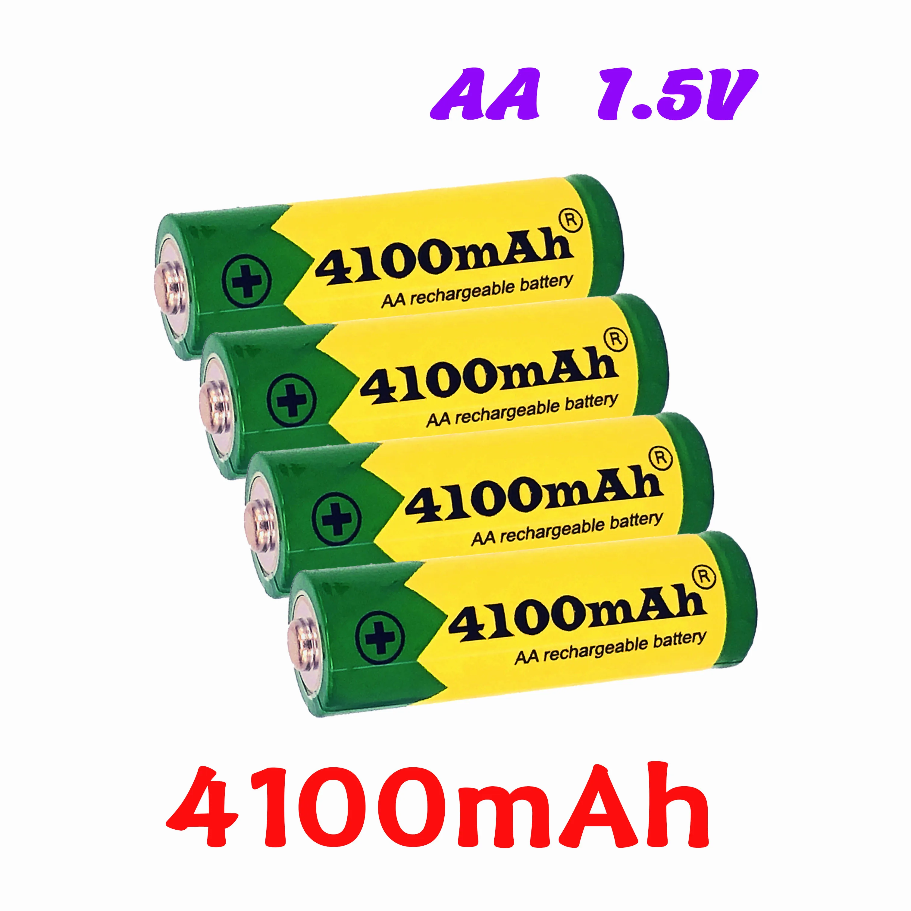 100pcs 1 5v aa battery 4100mah rechargeable battery ni mh 1 5 v aa battery for clocks mice computers toys so onfree shipping free global shipping
