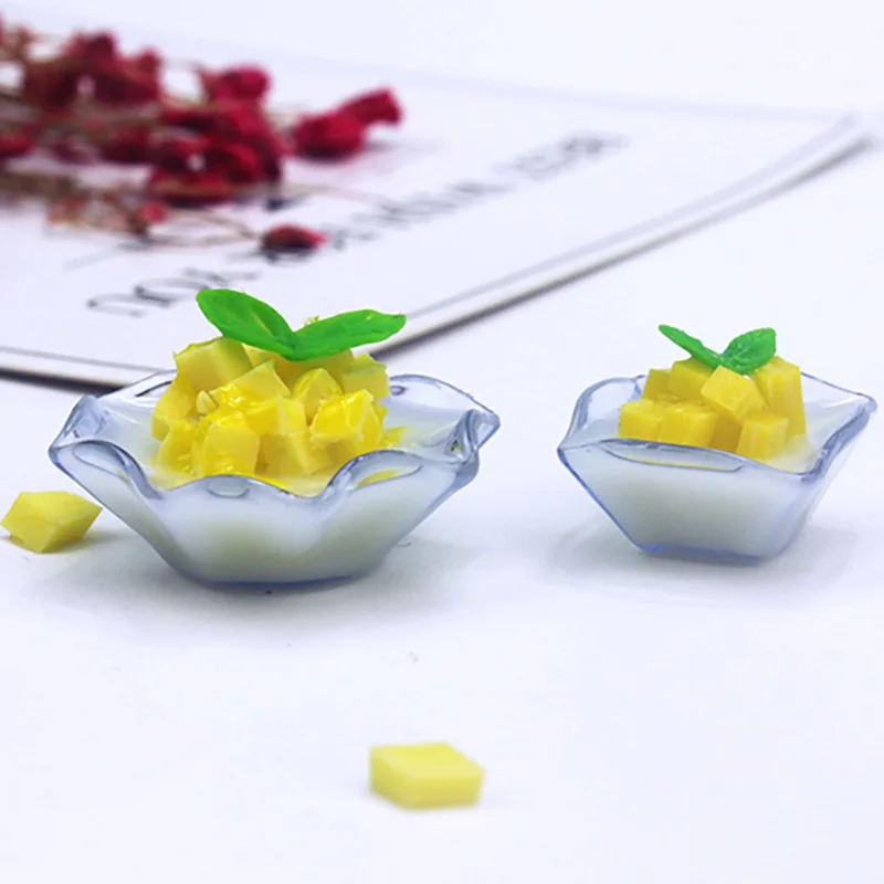 1 шт. миниатюрная еда для кукольного домика манго кокосовый сироп кукол blyth ob11
