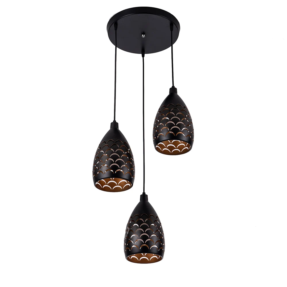 Железные светодиодные люстры в стиле ар деко ажурные для столовой гостиной