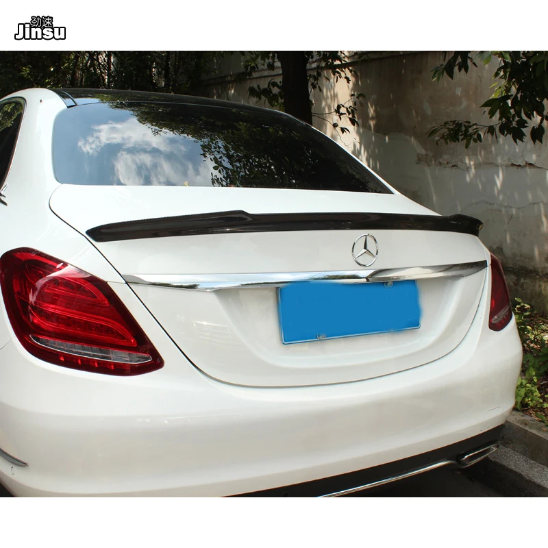 Спойлер для заднего багажника benz c class sedan c200 c220 c250 FD из стекловолокна W205 FRP матовый