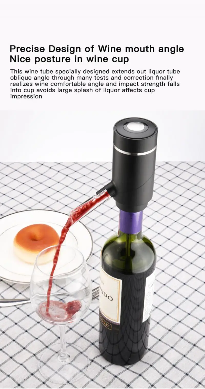 

Electric wine dispenser, automatic decanter, quick decanter, smart pourer, 2 in 1 aerator, for bar kitchen tools