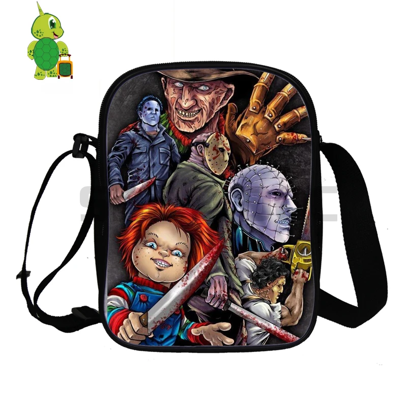Потомство Чаки ужасов мини сумка через плечо двойной слой сумки кошельки телефон