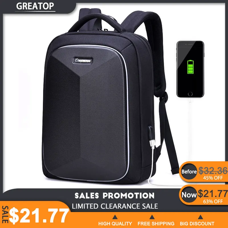 Рюкзаки для ноутбуков GREATOP унисекс рюкзаки деловых людей с жестким чехлом
