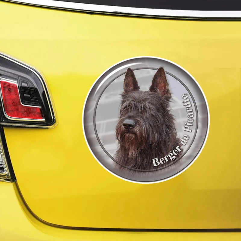 

Печатный самоклеющийся наклейки на авто Пикардийская овчарка водонепроницаемые наклейки на машину стикер этикеты наклейки стайлинга авто...