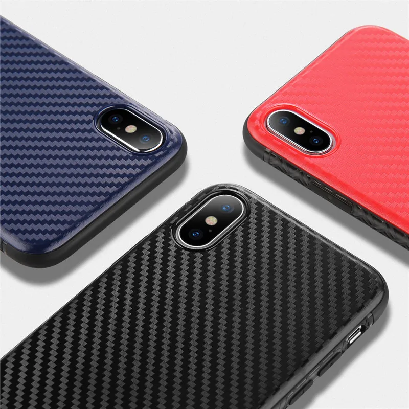 Lovebay чехол для телефона iPhone X XS Max 7 8 Plus Мягкий ТПУ Черный ПК анти-капля клетчатый