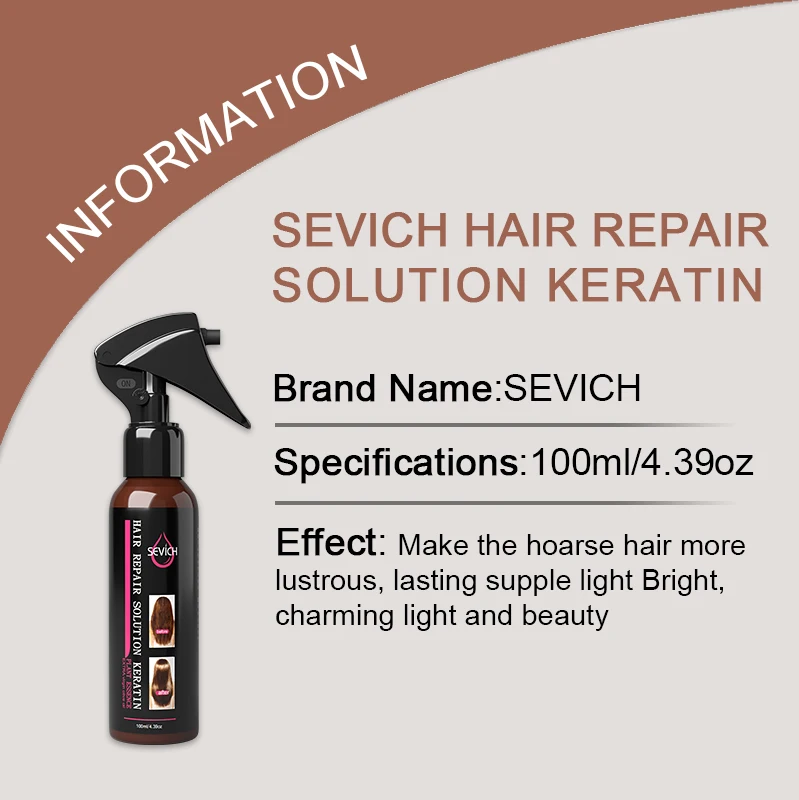 Sevich Hair Repair Solution Keratin Plant Essence Extra Vrigin Olive Oil 5 Seconds Repairs Damage Hair Treatment For Women