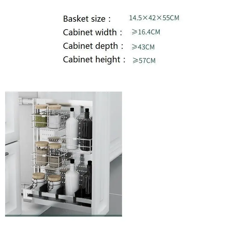 

Pantry Organizador Accessories Organizer Alacena Stainless Steel Cozinha Cocina Kitchen Cabinet Cestas Para Organizar Basket