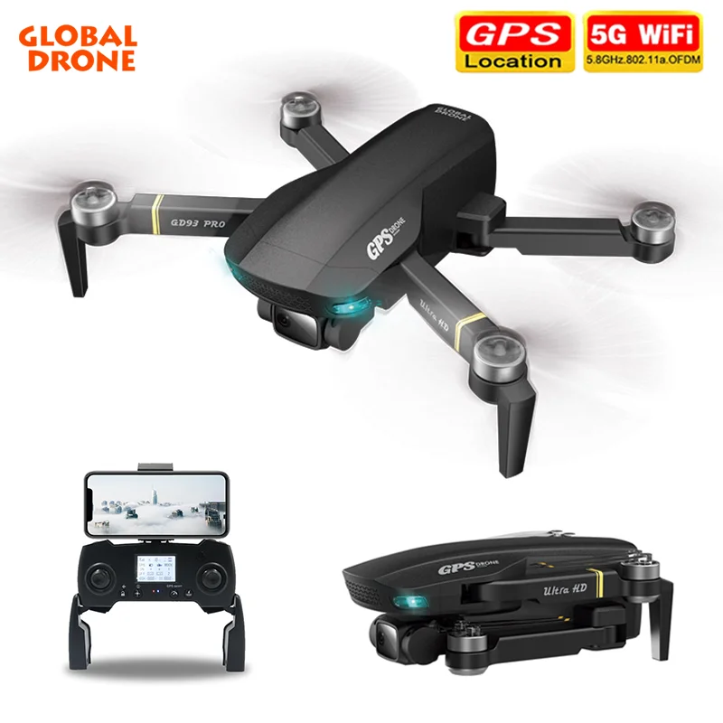 

Складной мини-Квадрокоптер GD93 Pro, GPS, двойная камера 6K HD, Wi-Fi, FPV