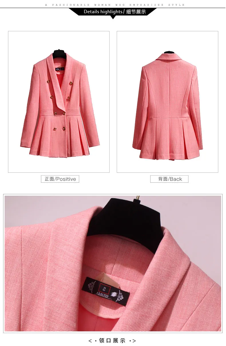 

Goddess Womens Suits Blazer With Pants Ensemble Costume Femme 2 Pieces Pantalon Conbinaison Femme Office Wear Jacket&pants