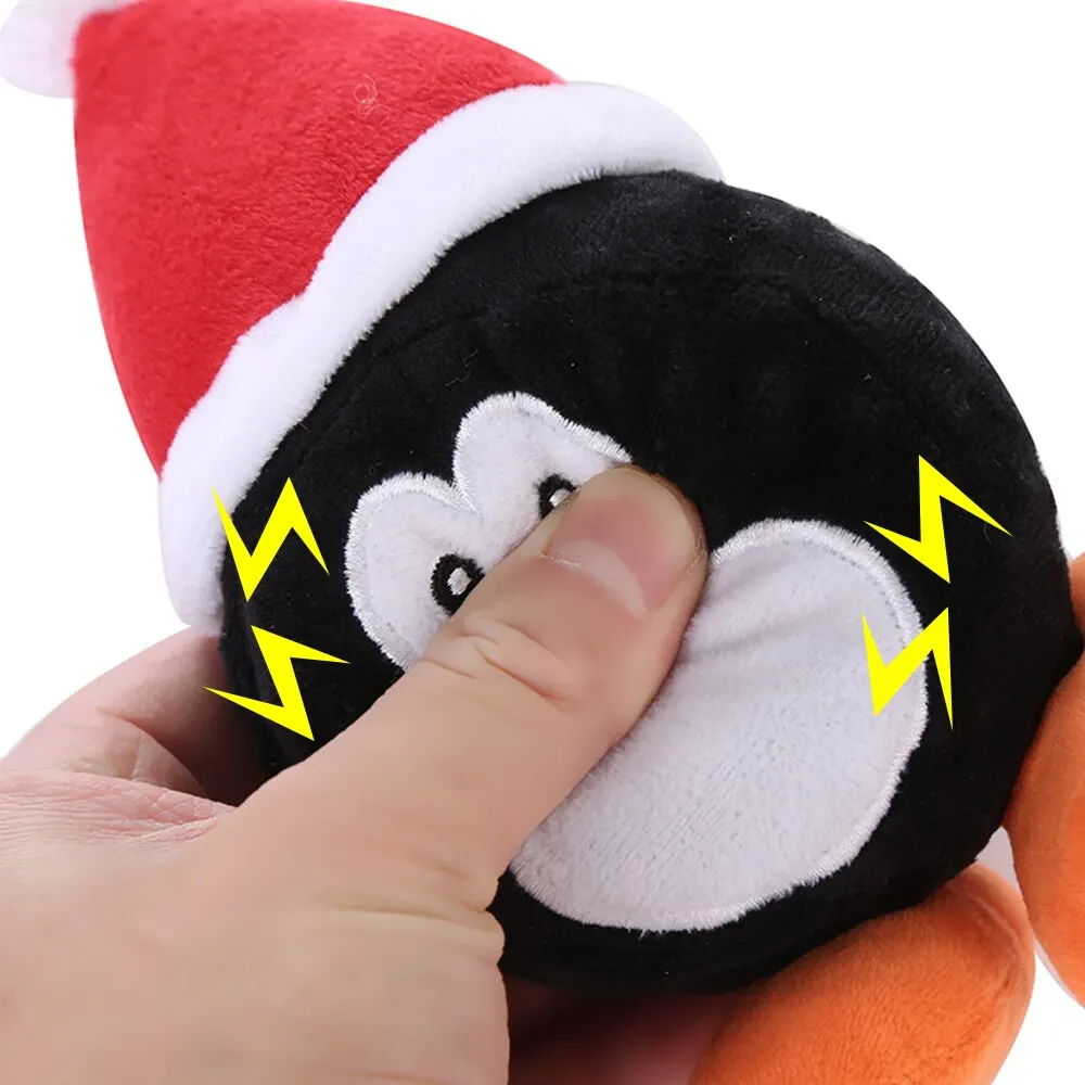 Набор плюшевых Новогодний для домашних собак милые куклы игрушка укуса забавная