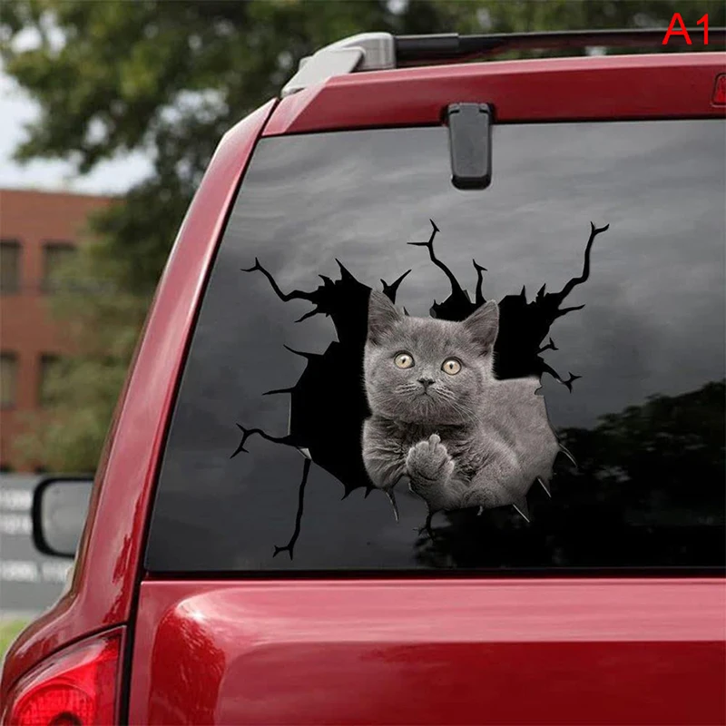 

30 см 3d стерео Аниме Забавный котенок собака имитация наклейка автостайлинг аксессуары