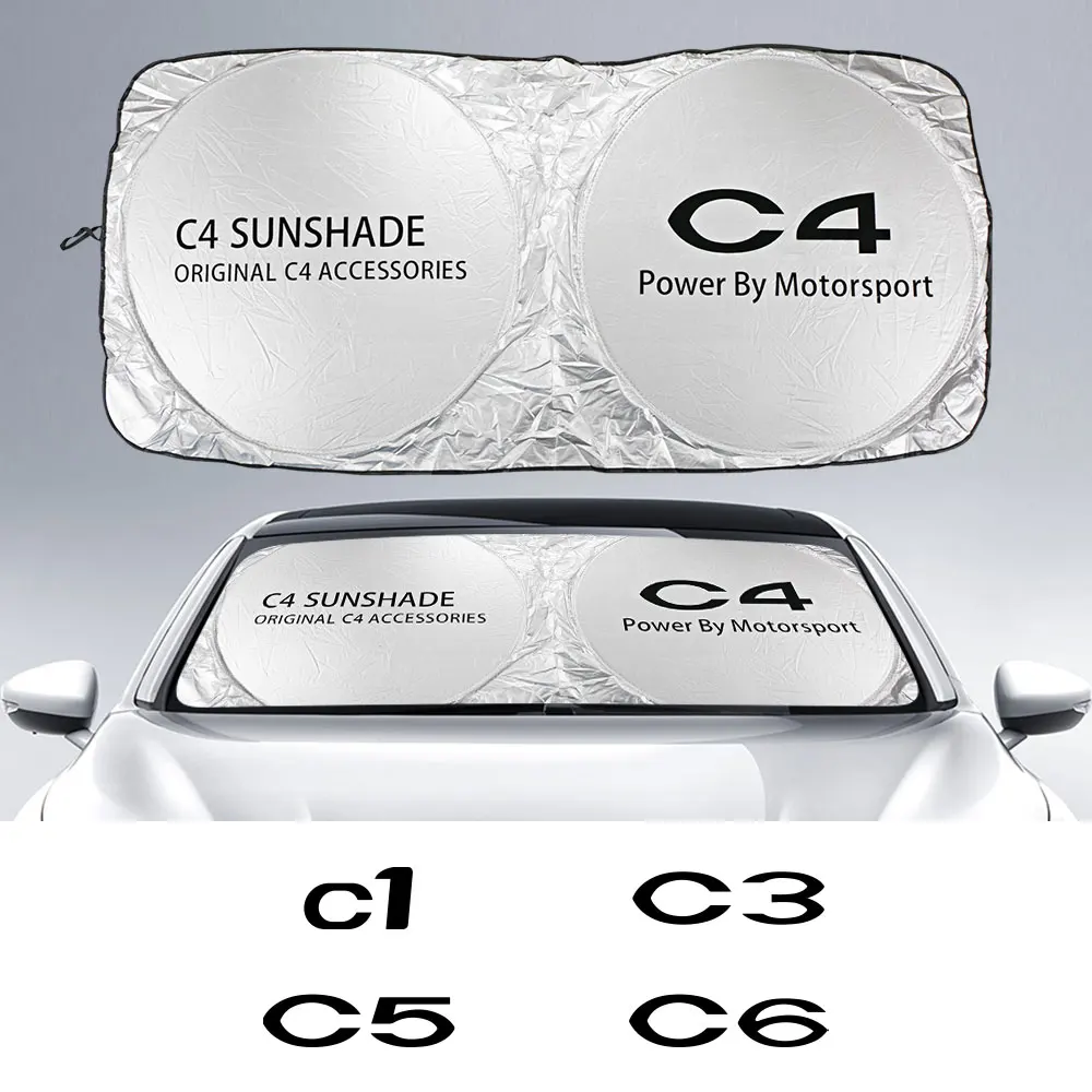 Солнцезащитный козырек на лобовое стекло автомобиля для Citroen C4 CACTUS C5 C3 C1 C2 C4L C6 C8 VTS