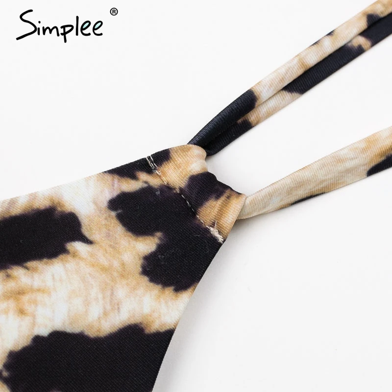 Раздельный купальник Simplee с эффектом пуш-ап сексуальный раздельный для женщин