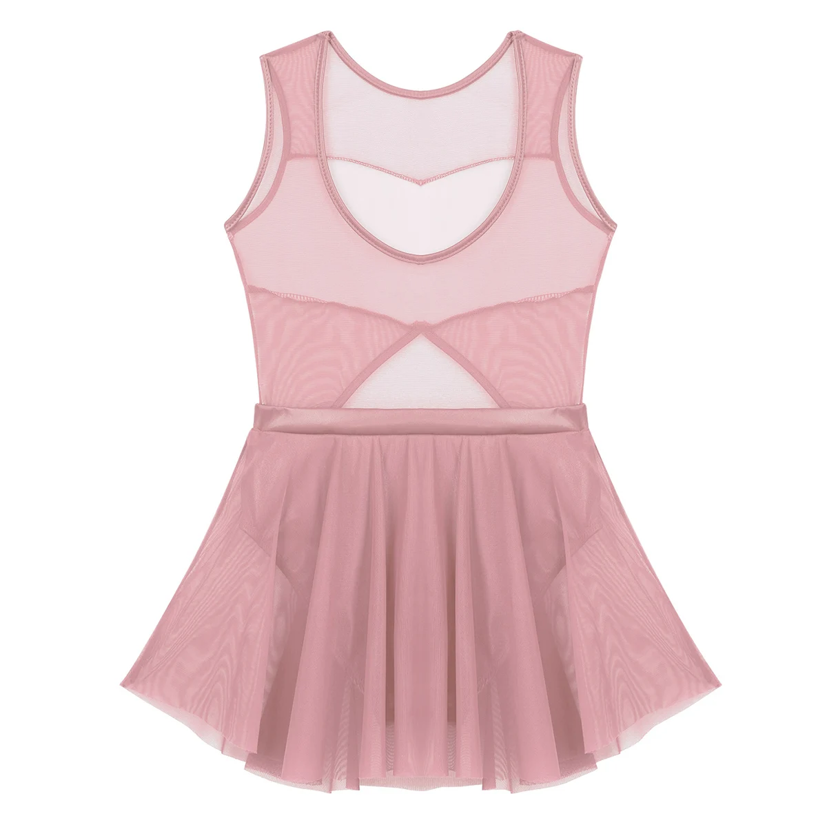 Детское платье из тюля и кожи для балета гимнастического трико балерины открытая