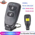 KEYECU 2 кнопки для Hyundai Tucson 2005 2006 2007 2008 95430-2E100 95430-2E110 2009 МГц Автомобильный Дистанционный смарт-брелок