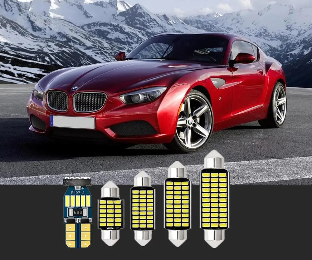 6 шт. автомобиль для чтения светильник белый светодиодный T10 & 36 BMW 330i 335i 335is 428i 435i 520d
