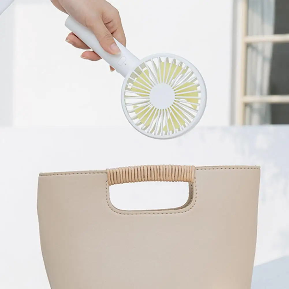 

Summer Handheld USB Desk Fan 3 Adjustable Speeds 2000mAh Battery Portable Powerful Wind Pen Holder Fan Home Supplies