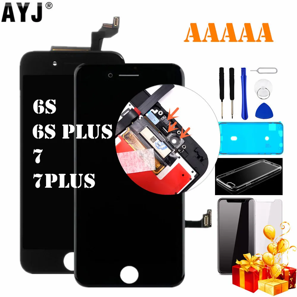 ЖК-дисплей AYJ класса AAAAA для iPhone 6S 7 Plus сенсорный экран 3D дигитайзер в сборе ремонт