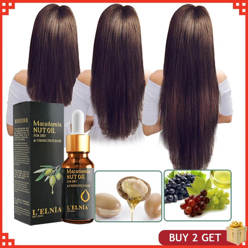 Масло ореха макадамии продукт для выпадения волос подлинный 100% эссенция лечение