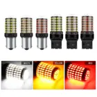 1x3014 144smd CanBus S25 1156 BA15S P21W светодиодный BAY15D BAU15S PY21W лампа T20 светодиодный 7440 W21W W215 Вт светодиодный лампы для указатели поворота светильник
