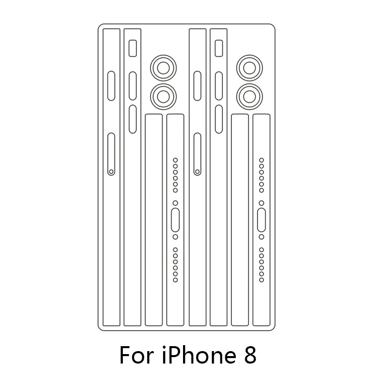 Новинка, ультратонкая прозрачная наклейка для iPhone X, XS, MAX, боковая пленка, наклейка для iPhone 11, 11Pro, Max, ледяная пленка, наклейка