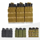 Тактическая Сумка для магазина AK M4 Molle, военный жилет Molle, аксессуары, сумка с открытым верхом, однадвойнаяТройная сумка для боеприпасов
