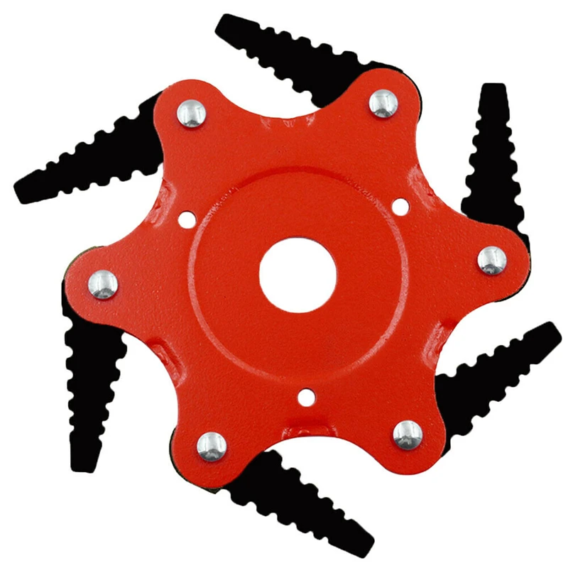 

6 Steel Blades Razors 65Mn Lawn Mower Grass Eater Trimmer Head Brush Cutter 25cm