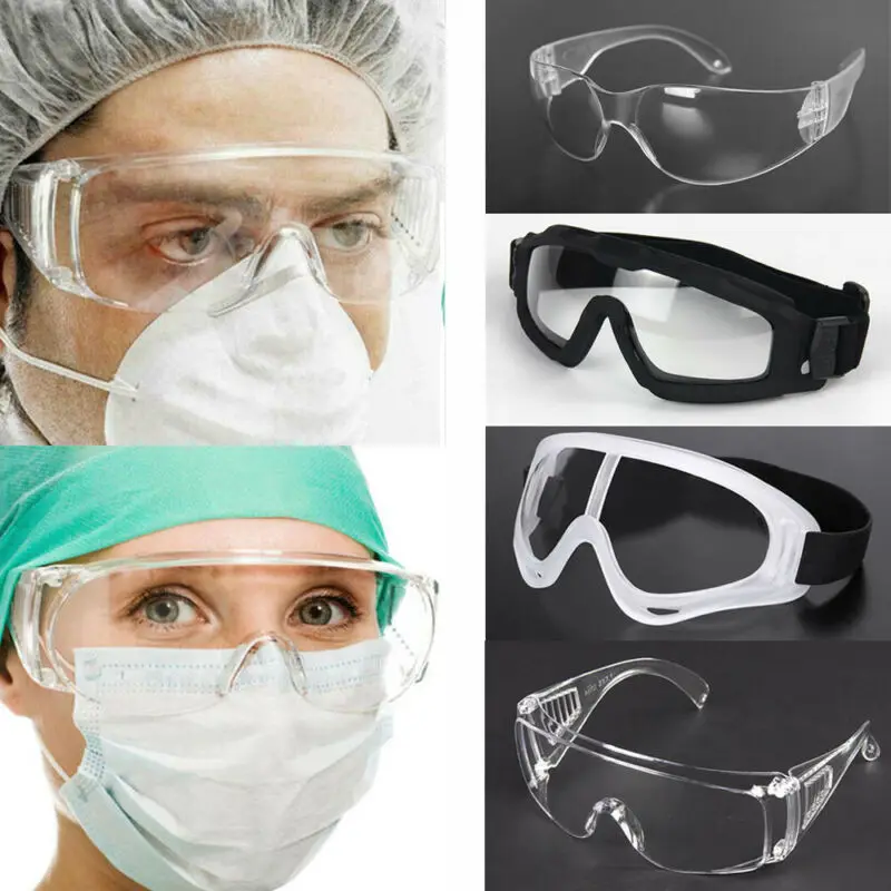 Новые модные защитные очки прозрачные для глаз с вентиляционными отверстиями