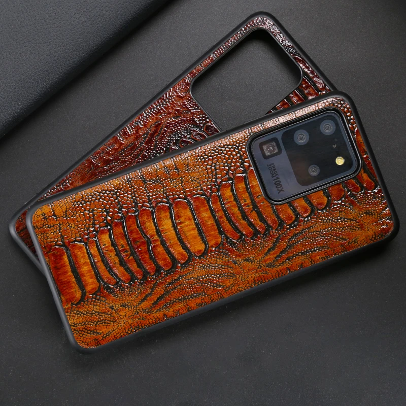 Cena Skórzany Futerał Na Telefon Dla Samsung S20 S21 S22 Ultra S21FE S10 S10e S7 S8 S9 Uwaga 8 9 10 20 Plus Uwaga 20 Bardzo Strusia Stóp