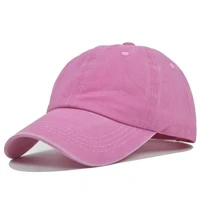 spring summer women ladies baseball cap washed cotton basic sun hat hiking running caps mens women outdoor cap pink red cap