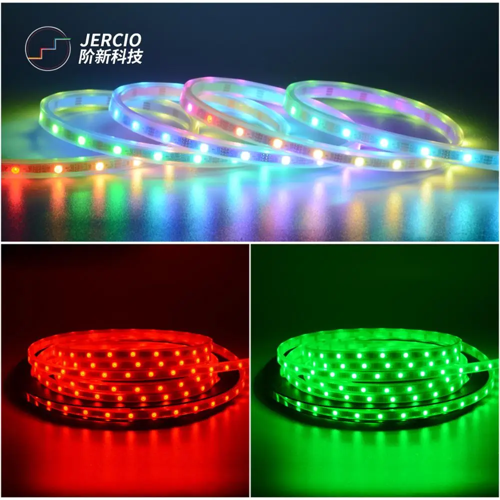 

Tape-Ribbon PCB WS2812B 1511-MINI 60LEDS/PIXEL/M SMART LED STRIP LIGHT furniture atmosphere lamp individual address IP30