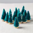 Мини-декор для новогодней елки из сизаля и шелка, 4,5 см, 12 шт.